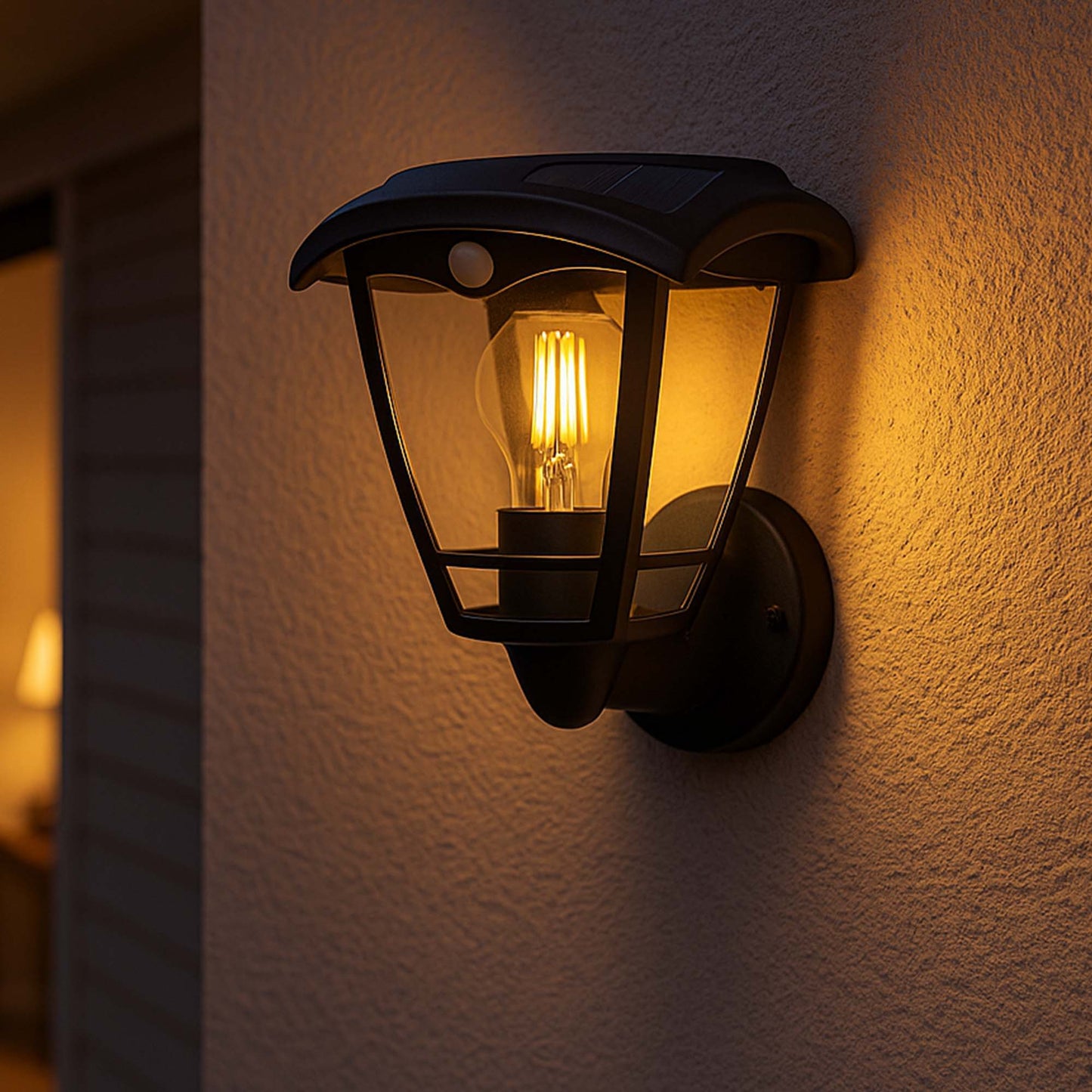 Applique murale solaire extérieure LED blanc chaud LUMAX WALL H22cm