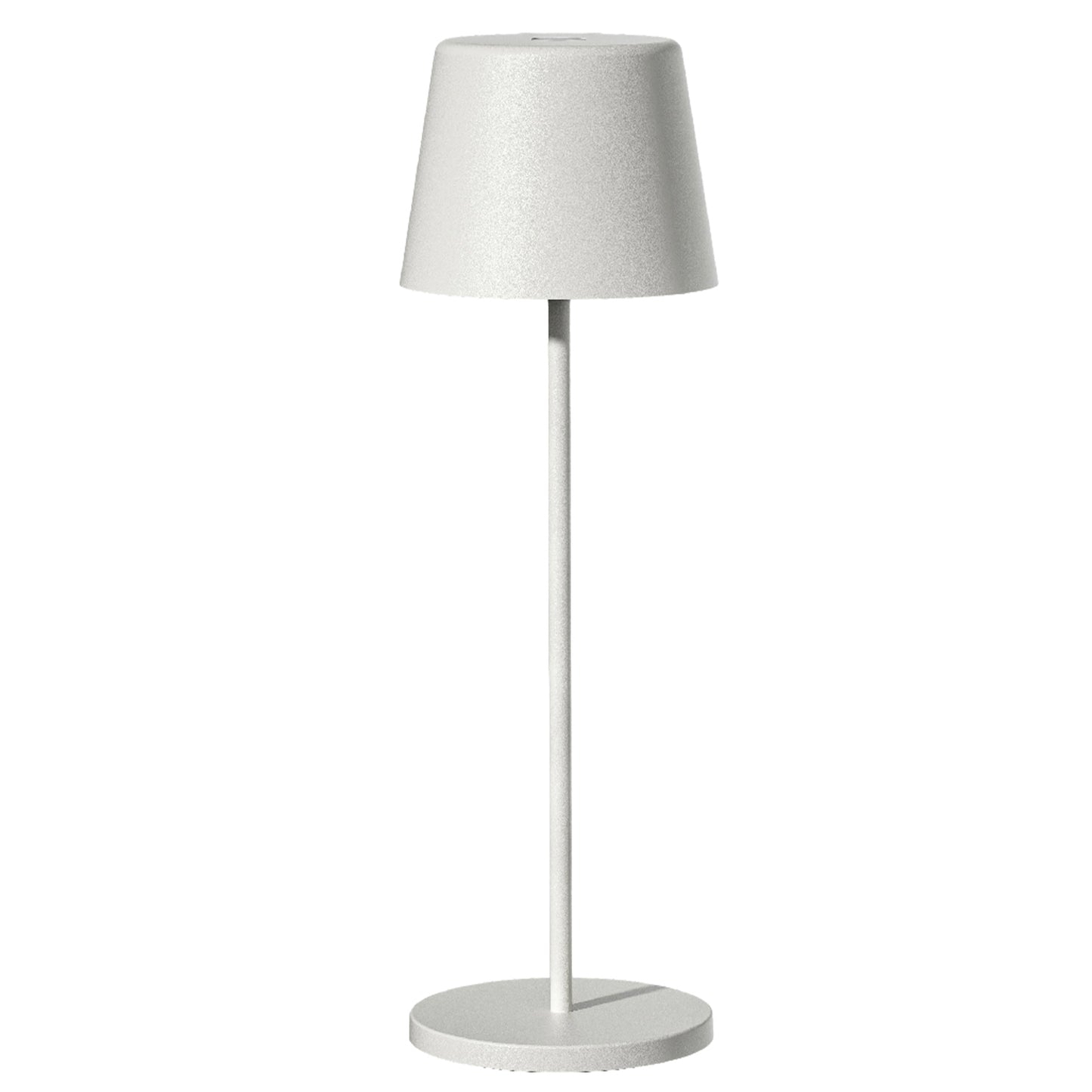 Lampe de table touch sans fil en aluminium blanc LED KELLY WHITE blanc dimmable H38cm