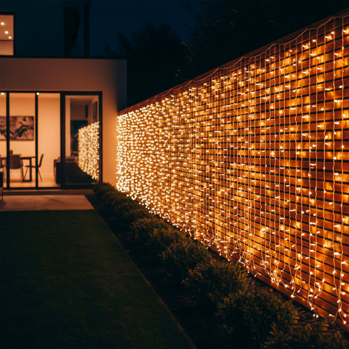 2 Guirlande rideau solaire YOGY 200 LED 4M
