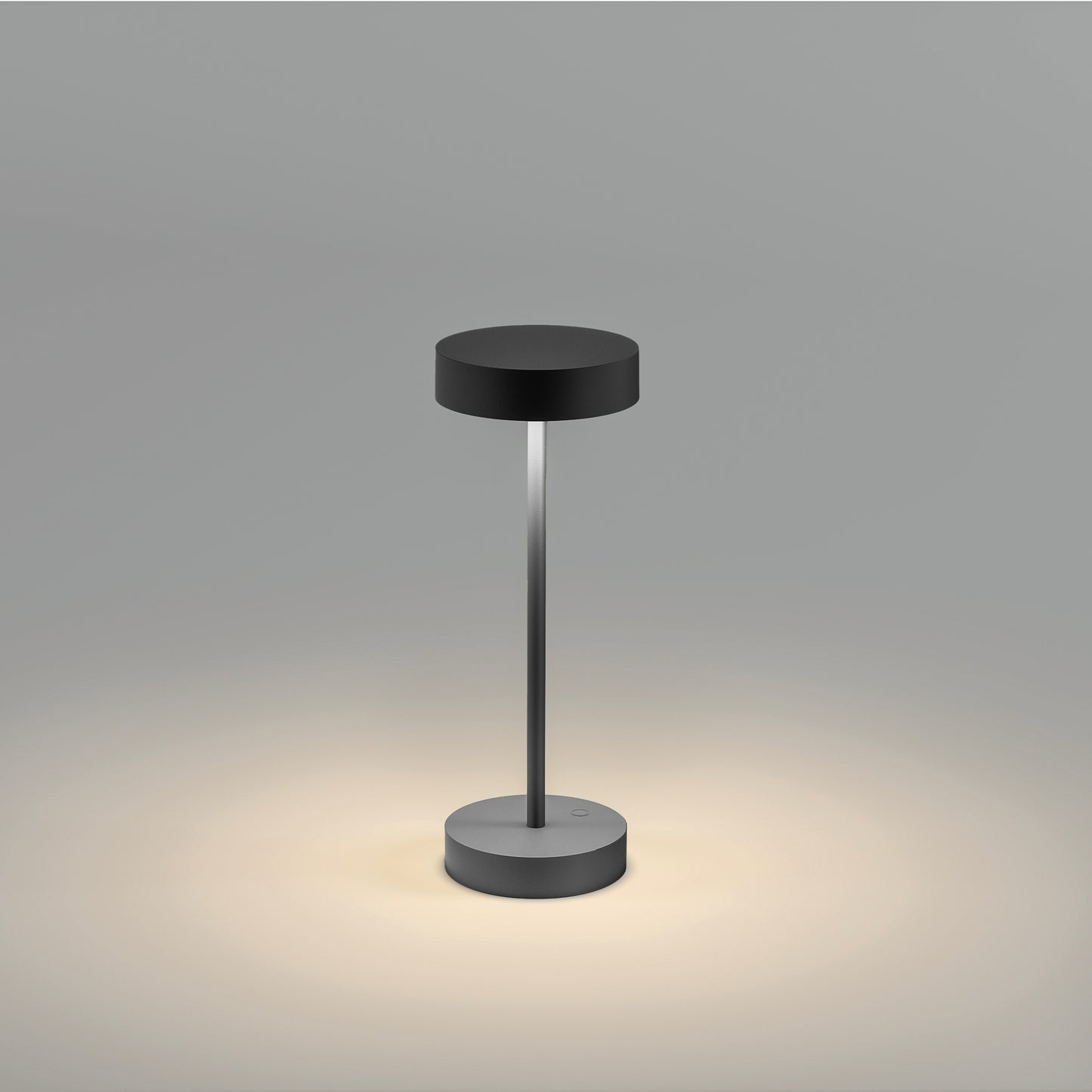 Lampe de table sans fil dimmable en aluminium noir LED SANDY MINI BLACK H25 cm