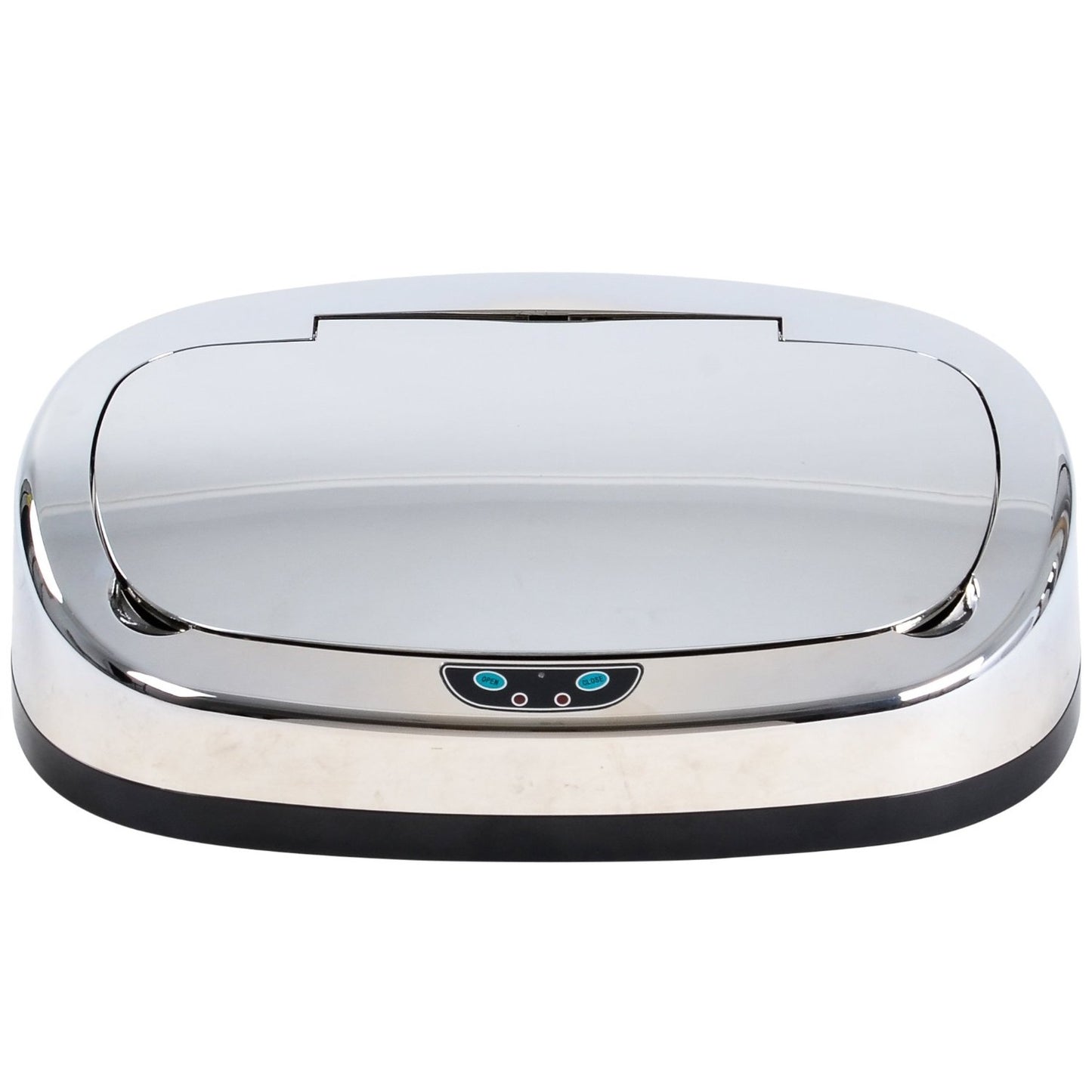 Couvercle de poubelle automatique rectangulaire modèle MAJESTIC Chrome - REDDECO.com