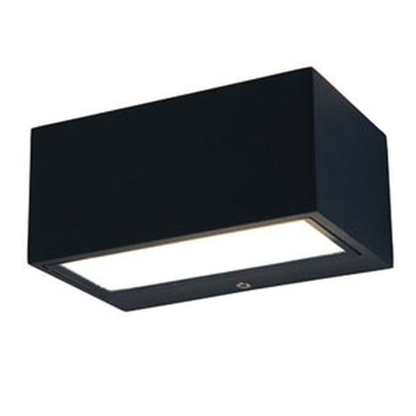 Applique murale d'extérieur sur secteur bidirectionnelle GEMINI GREY aluminium gris LED blanc H6,5cm
