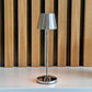 Lampe de table sans fil LED blanc chaud dimmable EMILY H25cm, Argent