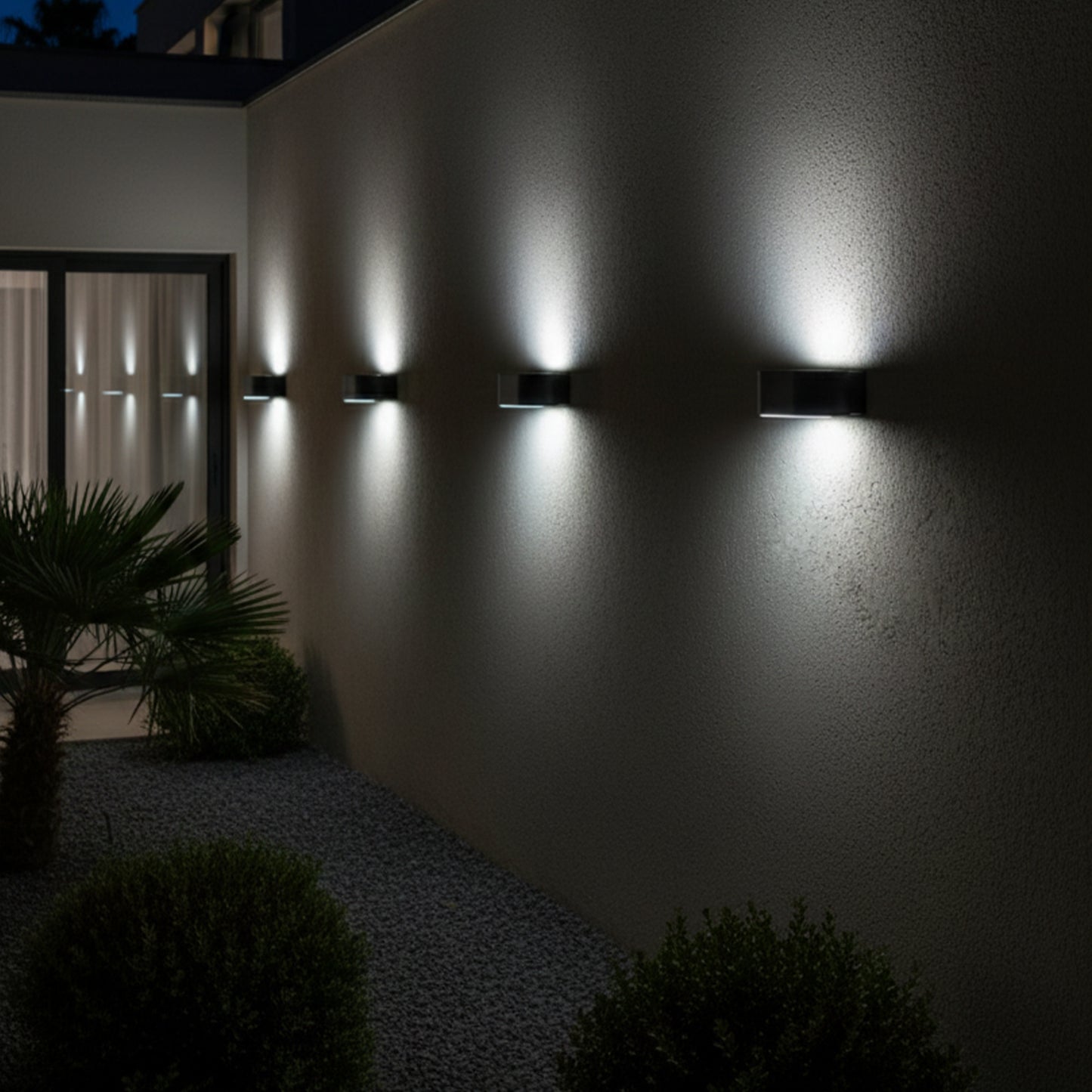 Applique murale solaire avec détecteur de mouvement LED blanc froid NOXIS WALL H6cm