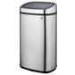 Poubelle de cuisine push 58L CITY en acier Inox avec cerclage Ouverture par simple pression