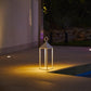 Lanterne design en aluminium sans fil poignée métal LED blanc chaud NUNA H47cm