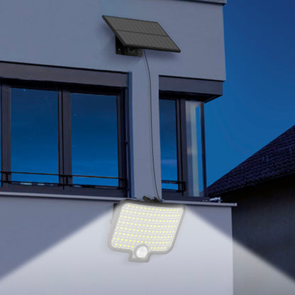 Lot de 2 Spots Solaires LED Puissants BRIGHTLY - Éclairage Blanc avec Détecteur de Mouvement, Orientables et Panneau Solaire Déporté, Parfaits pour Jardin, Terrasse et Extérieur