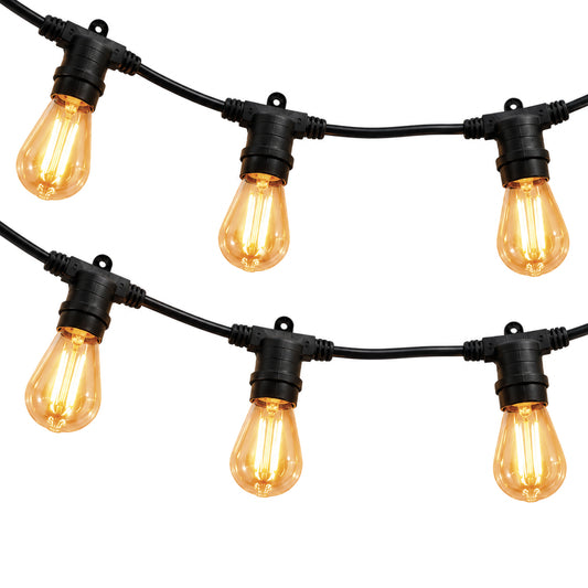Guirlande lumineuse extérieur connectable 20 ampoules à filament vintage douille E27 LED blanc chaud LINK ME LIGHT 8m