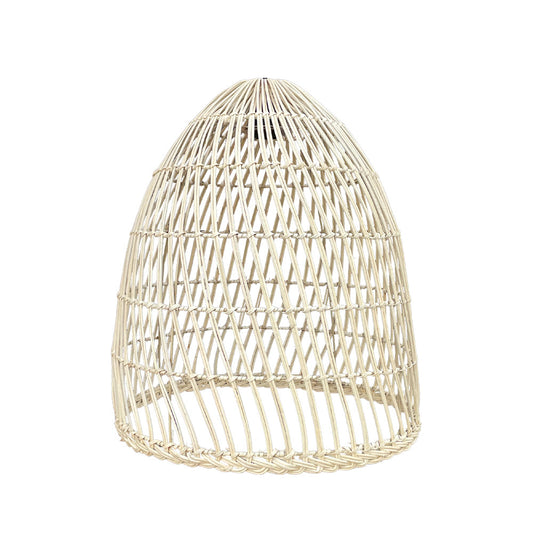 Abat jour naturel PAULO en rotin style bohème H45cm pour monture électrique E27