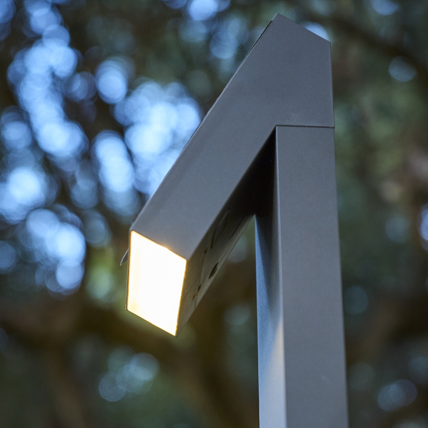 Balise solaire à fixer ou à planter LED blanc chaud SOLTEK TALL H56cm