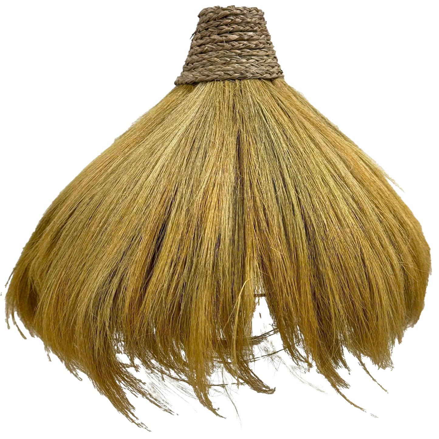Abat jour naturel XXL BIG MASAI en herbe de rayung style bohème H62cm pour monture électrique E27