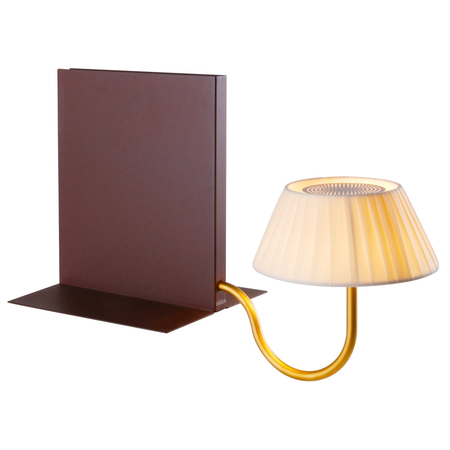 Applique murale d'intérieur avec ampoule LED doré rechargeable blanc chaud dimmable LIBRA MATT GOLD H28,5 cm