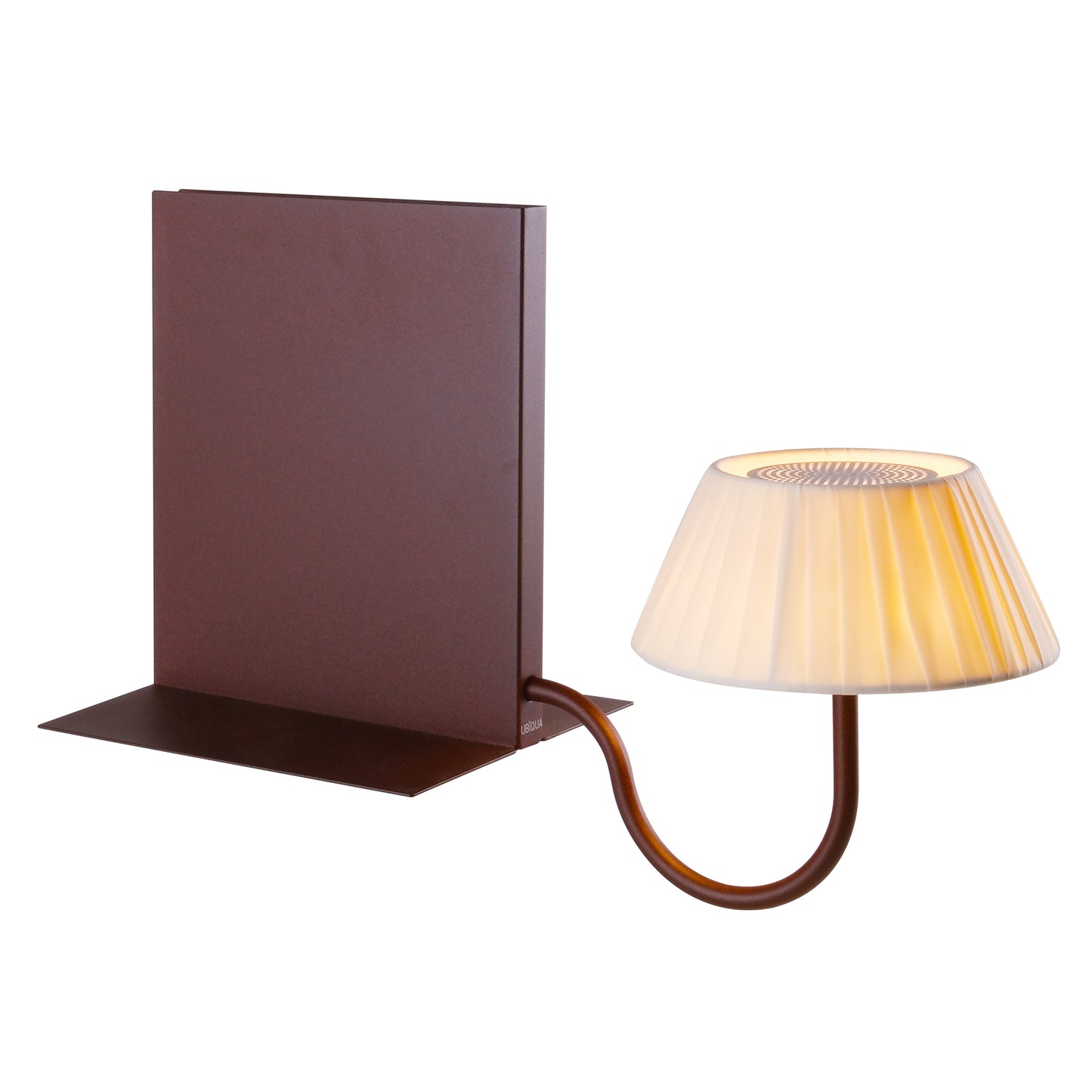 Applique murale d'intérieur avec ampoule LED bronze rechargeable blanc chaud dimmable LIBRA CORTEN H28,5 cm