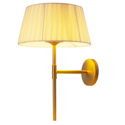 Applique murale d'intérieur sans fil doré mat ampoule LED rechargeable LUMI CORE blanc chaud dimmable CLICK MATT GOLD H32cm