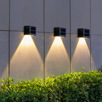 Lot de 4 appliques murales solaires LED blanc chaud/ froid 4x DAXY H6cm