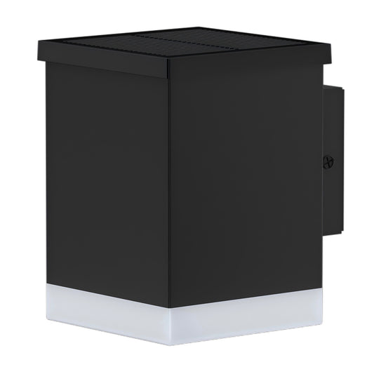 Applique murale solaire LED blanc chaud SUNBOX BLACK H11,5cm