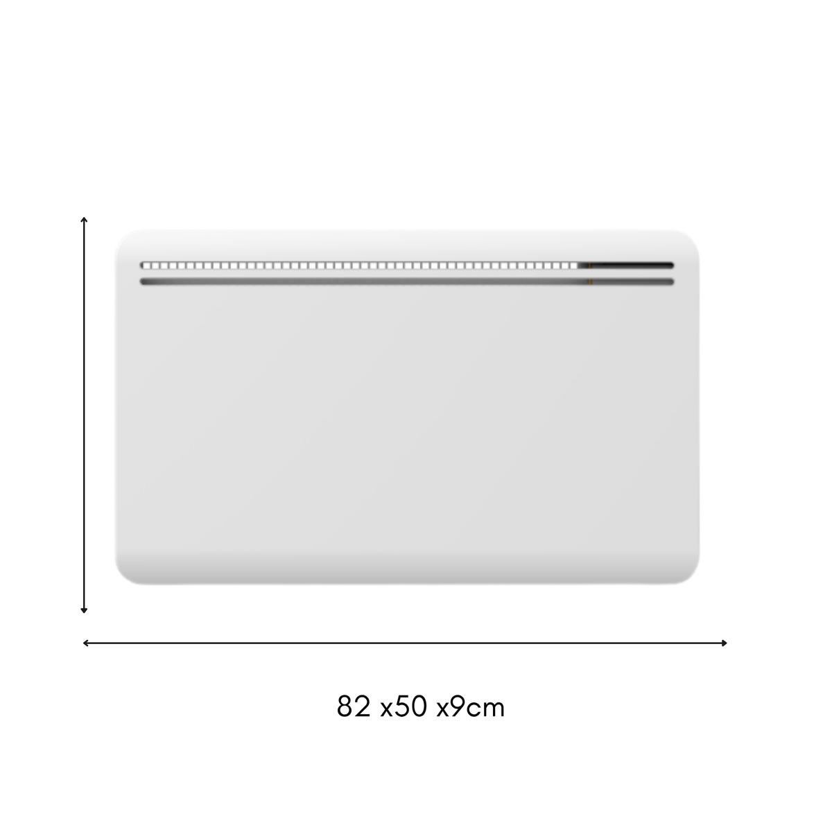 Radiateur électrique à inertie sèche bloc FONTE écran LCD 1500W ASPEN Norme NF