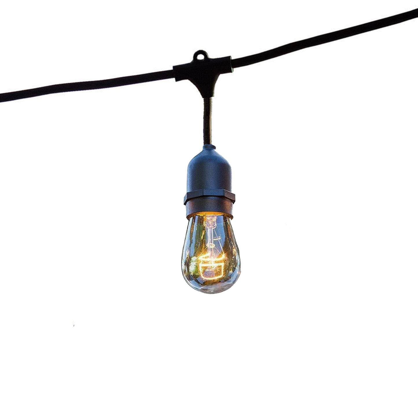 Guirlande lumineuse extérieure 6m avec 10 ampoules LED filament E27 blanc chaud MAFY LIGHT