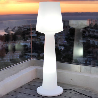 Lampadaire design lumineux filaire pour extérieur éclairage puissant LED blanc AUSTRAL H110cm culot E27