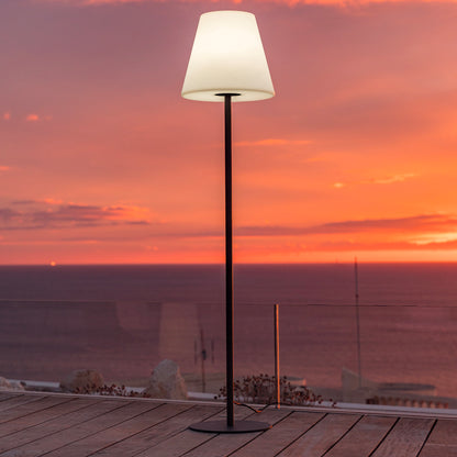 Lampadaire filaire pied acier pour extérieur éclairage puissant LED blanc STANDY H150cm culot E27