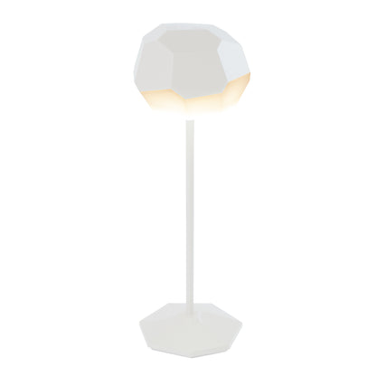 Lampe de table touch sans fil en aluminium blanc LED STONE WHITE dimmable H33cm