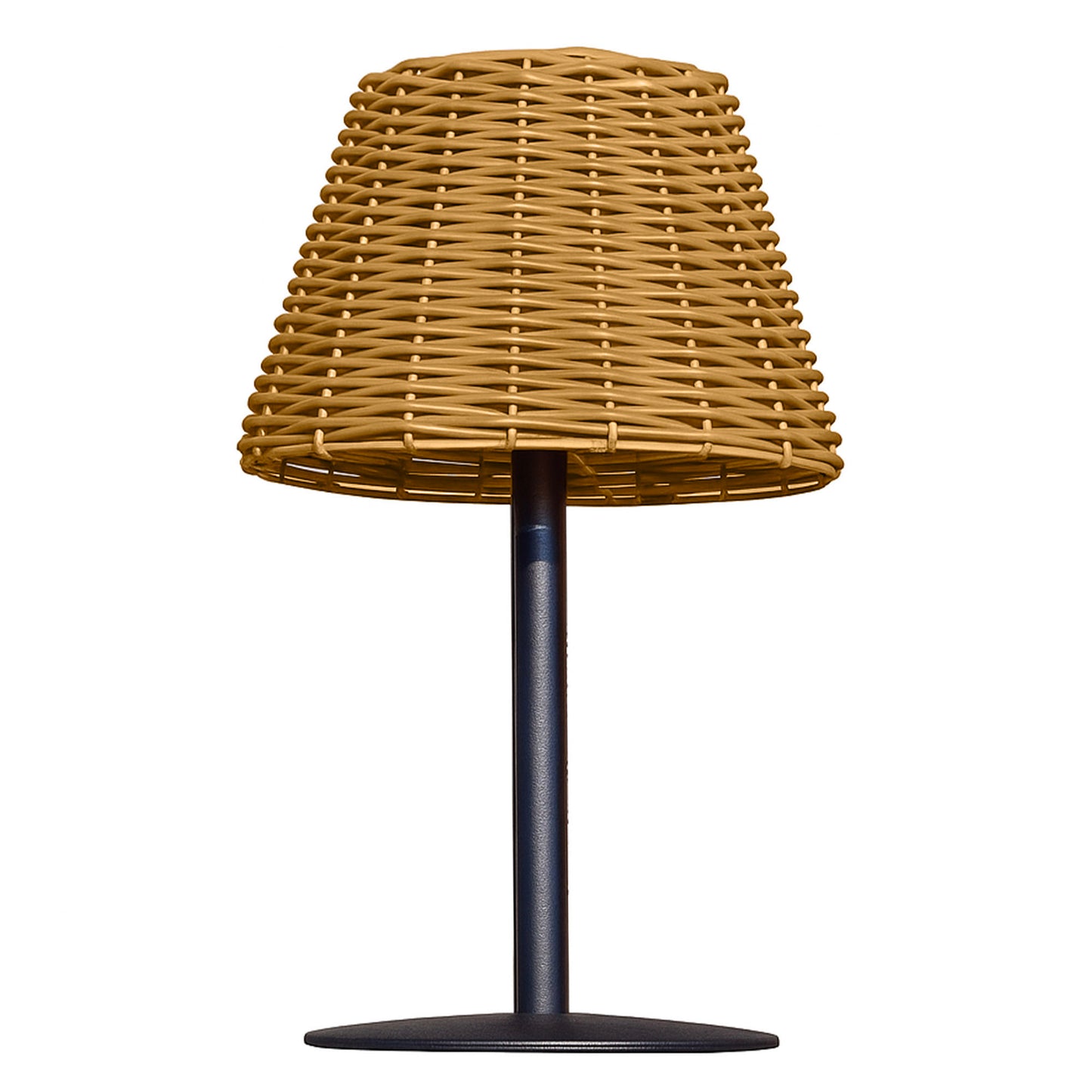 Lampe de table solaire AMIRA SOLAR avec base module solaire rechargeable avec télécommande H25cm