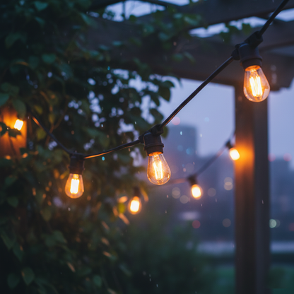 Guirlande lumineuse extérieur connectable 20 ampoules à filament vintage douille E27 LED blanc chaud LINK ME LIGHT 8m