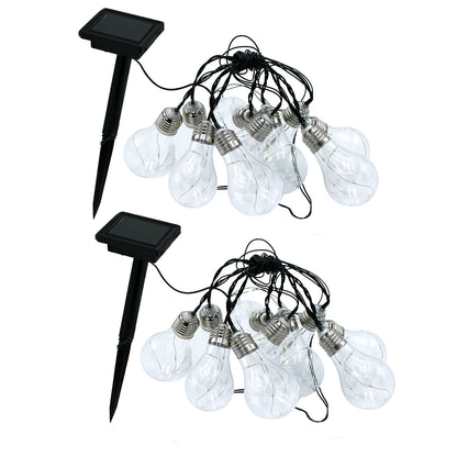 2 Guirlande solaire FANTASY STAR 10LED 4M