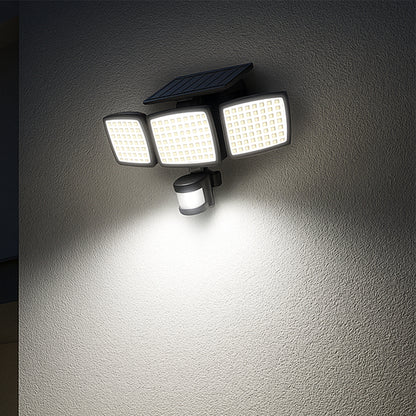 Lot de 2 projecteurs solaires éclairage puissant avec détecteur de mouvement LED blanc froid à fixer 2x SPARKY H13cm