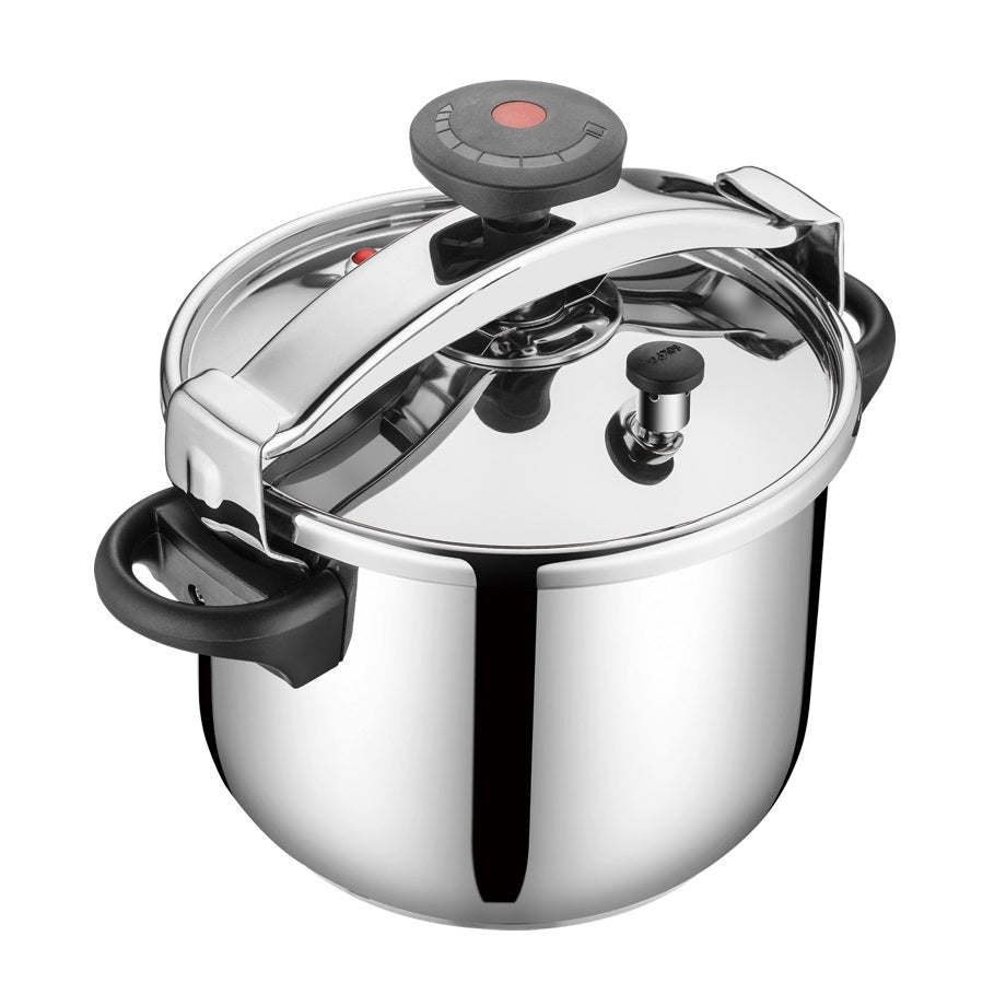 Autocuiseur cocotte minute à étrier Ø22cm 6L CLASSIQUE en acier Inox avec panier cuisson - REDDECO.com