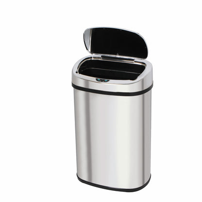 Poubelle de cuisine automatique 68L MAJESTIC grande capacité en acier INOX avec cerclage - REDDECO.com
