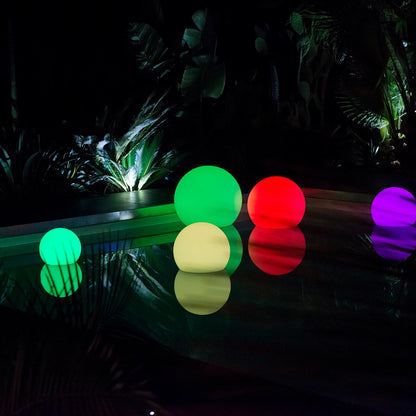 Boule lumineuse sans fil flottante LED multicolore dimmable BOBBY ∅40cm avec télécommande et socle à induction - REDDECO.com