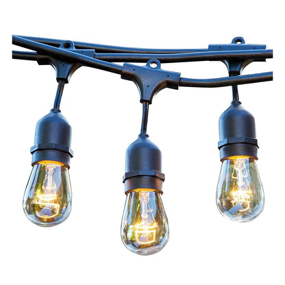 Guirlande lumineuse solaire 10 ampoules à filament vintage LED blanc chaud MAFY SOLAR 6.50m