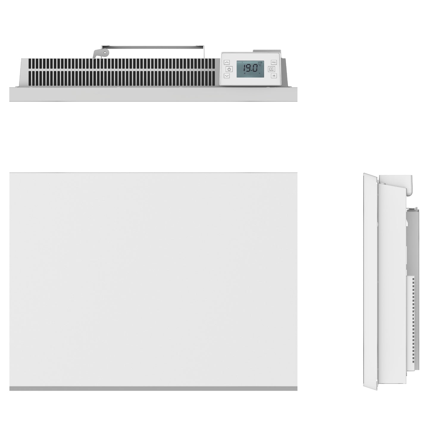 Radiateur électrique à inertie sèche CERAMIQUE écran LCD 1000W POAS