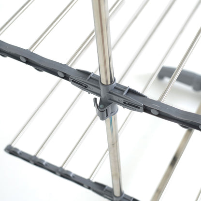 Séchoir à linge étendoir multifonction 25M EXTRA 3 niveaux Gris et Inox - REDDECO.com